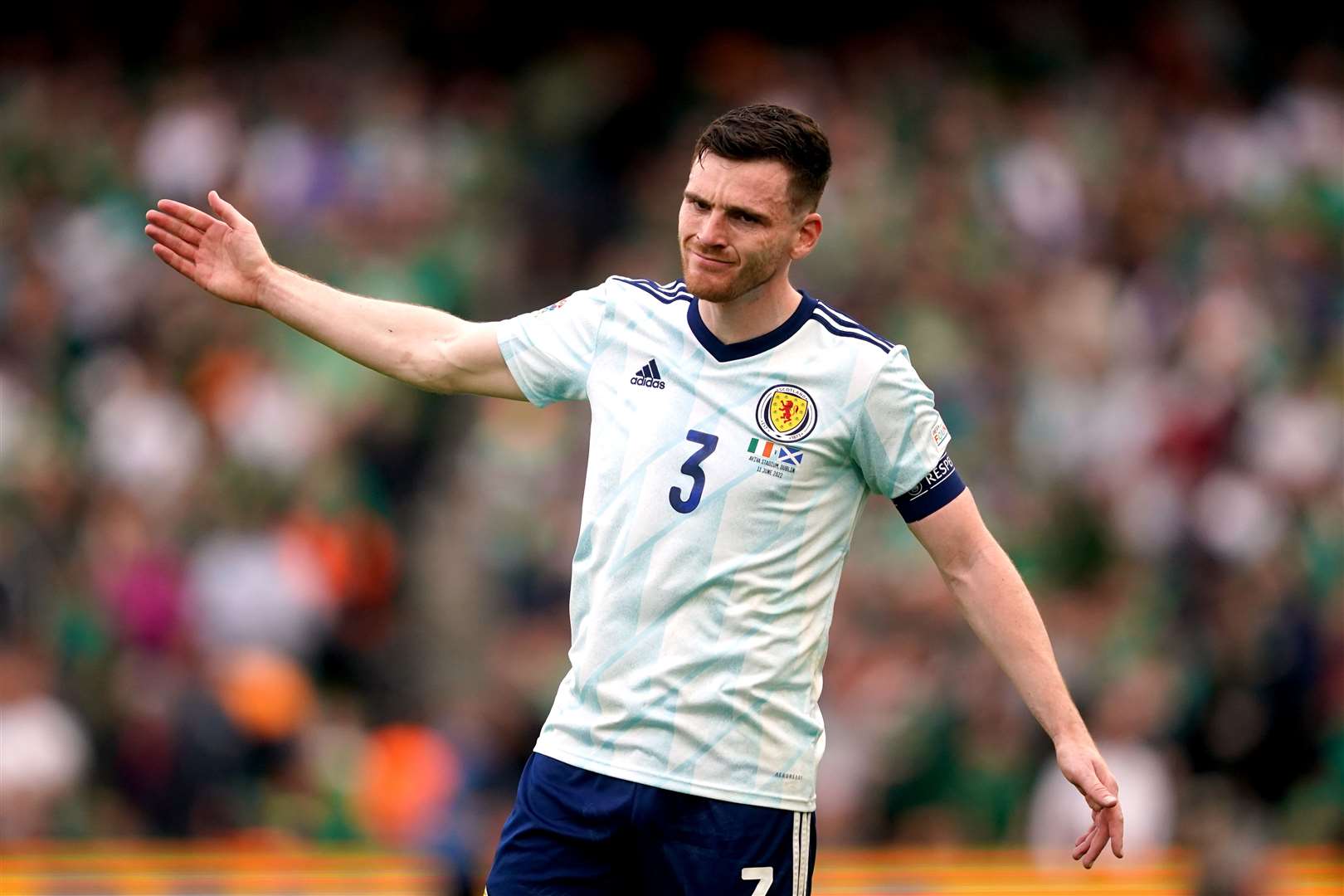 Andy Robertson has been made an MBE (Brian Lawless/PA)