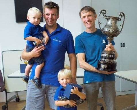 Chris Goymer and Paul Wiseman won Sheppey's 64th Round the Island Race on Sunday in a Dart 18 catamaran in a time of 2hr 32min. Picture: James Bell