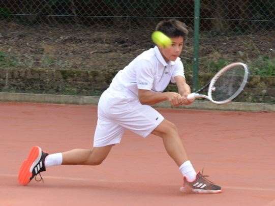 Ben Gusic Wan played an opponent three years his senior at Wimbledon