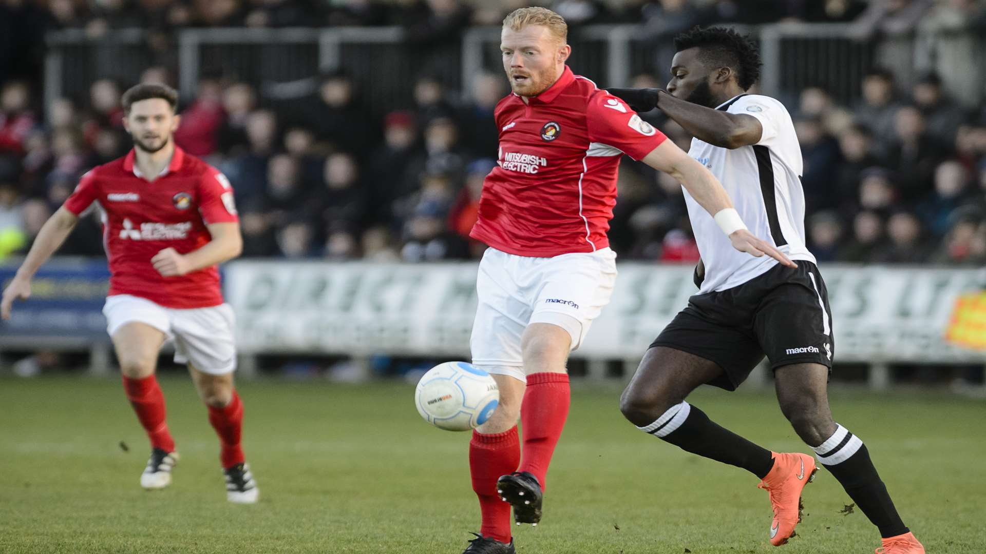 Ebbsfleet's Kenny Clark Picture: Andy Payton