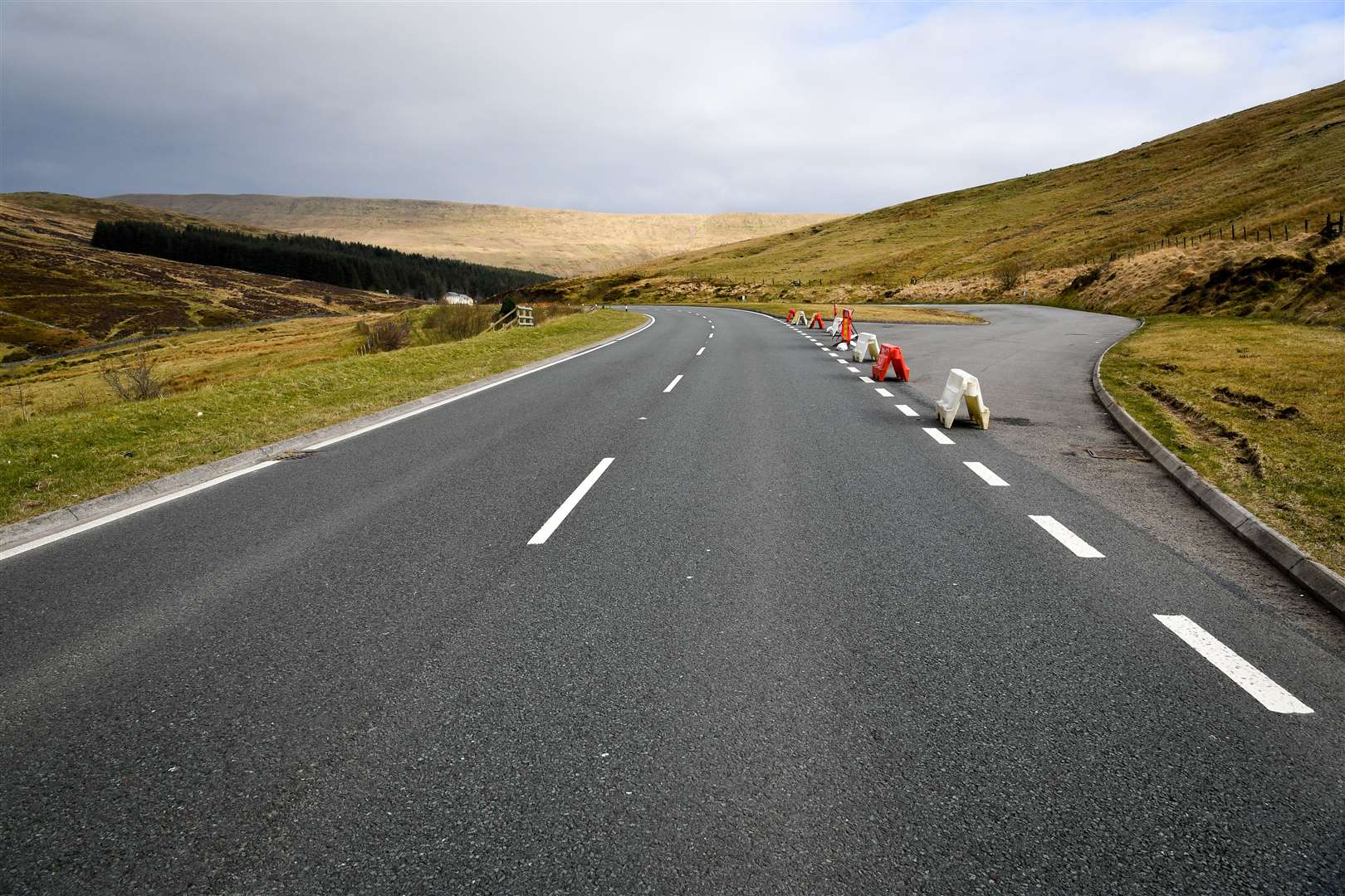 Lay-bys were closed in the Brecon Beacons in March as part of the response to the coronavirus pandemic (Ben Birchall/PA)