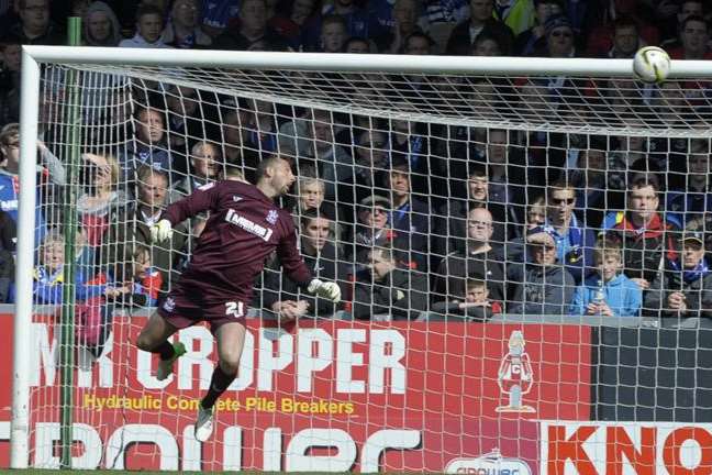 Tommy Forecast in action last season against Burton Albion. Picture: Barry Goodwin