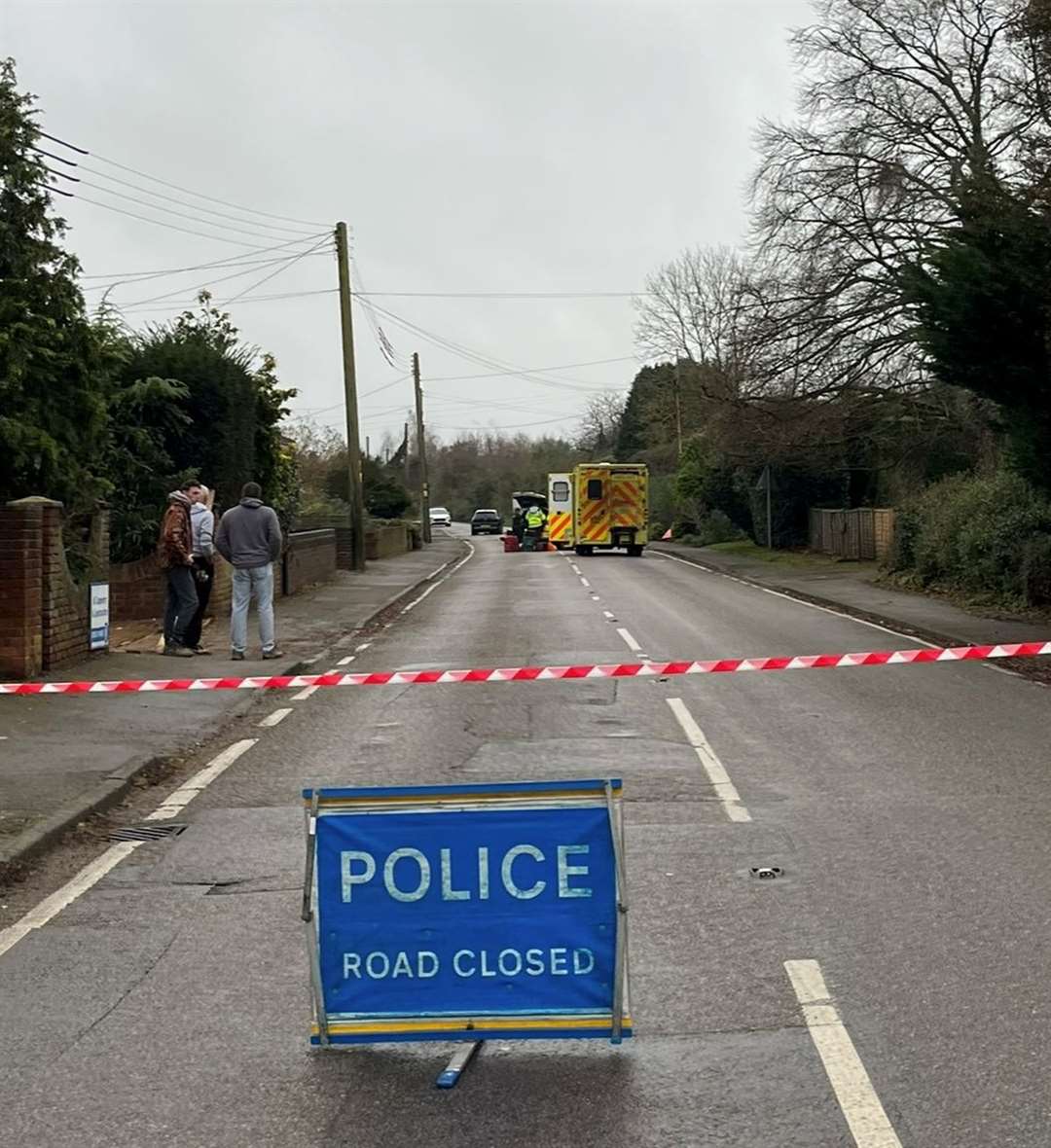 Hale Street in East Peckham is currently closed in both directions