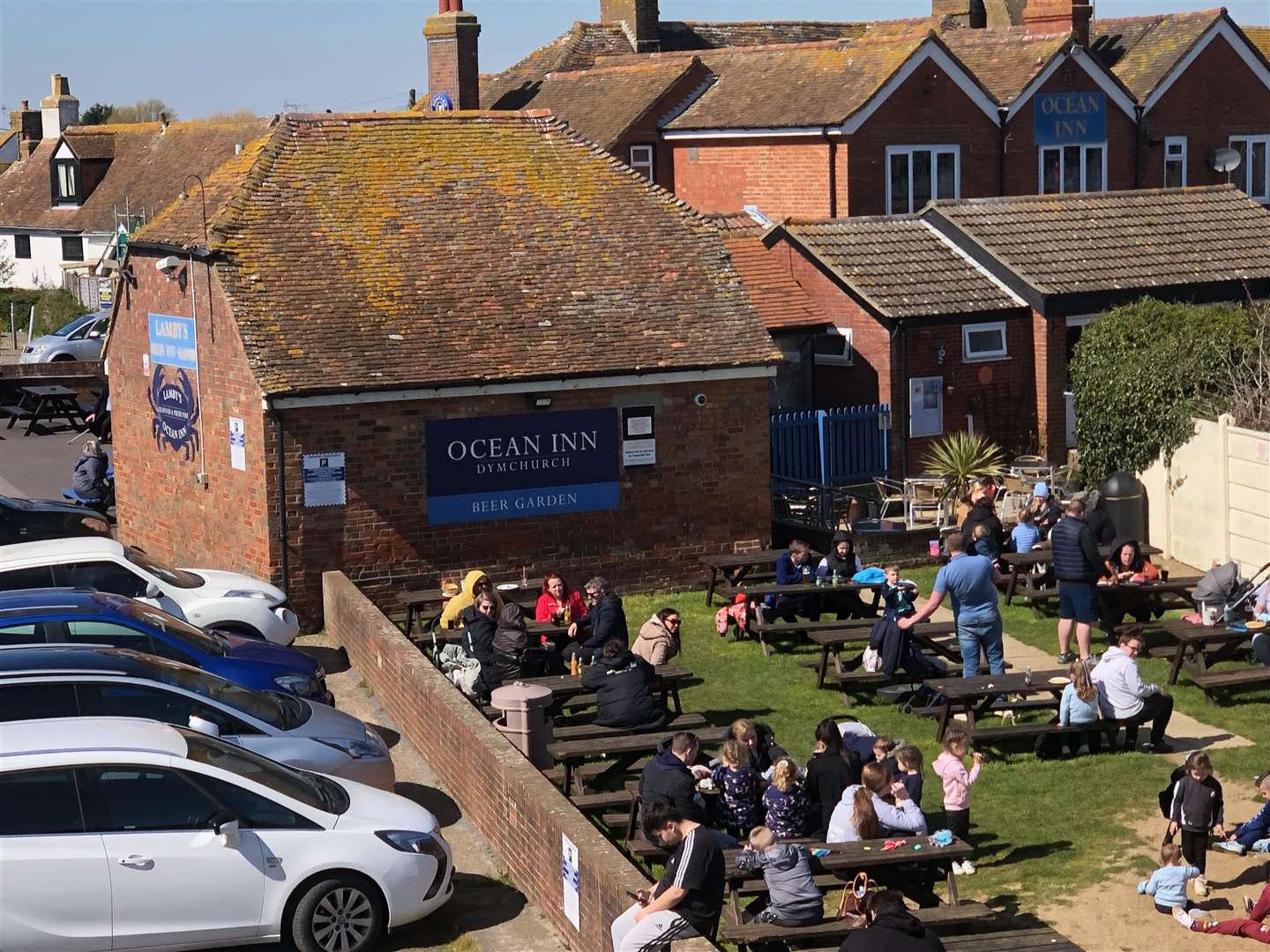 The Ocean Inn has a popular beer garden