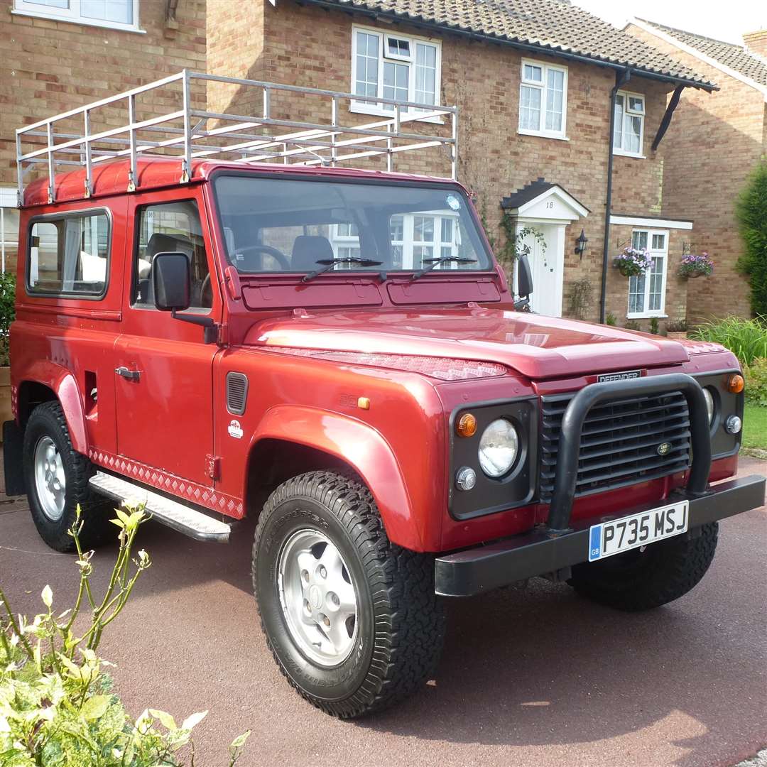 The Land Rover that has been stolen