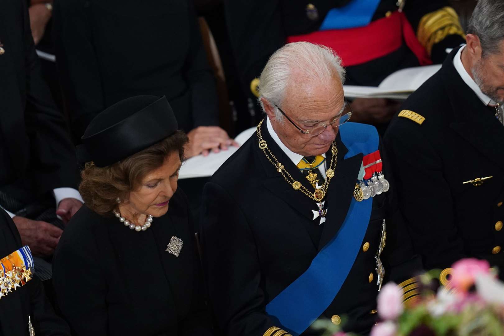 Carl XVI Gustaf, King of Sweden, and Queen Silvia of Sweden (Gareth Fuller/PA)