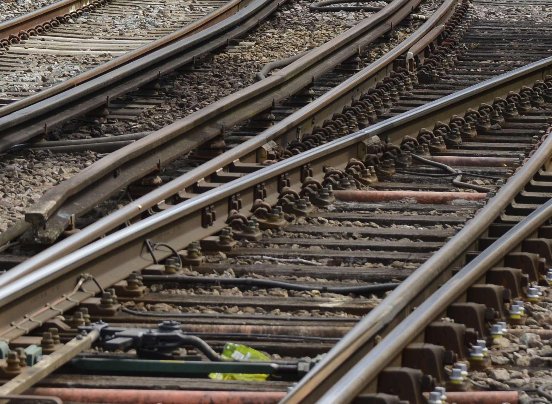 A hero commuter jumped on the tracks. Stock picture