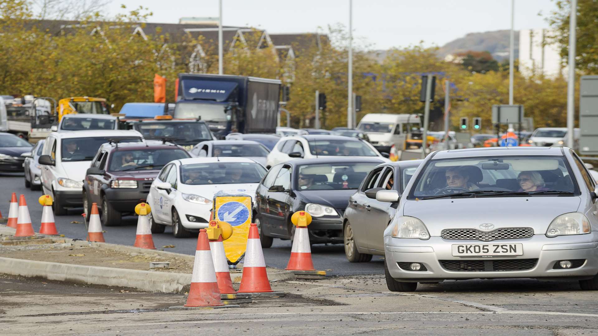 Work continues on the redesign of the gyratory system at Fairmeadow, Maidstone