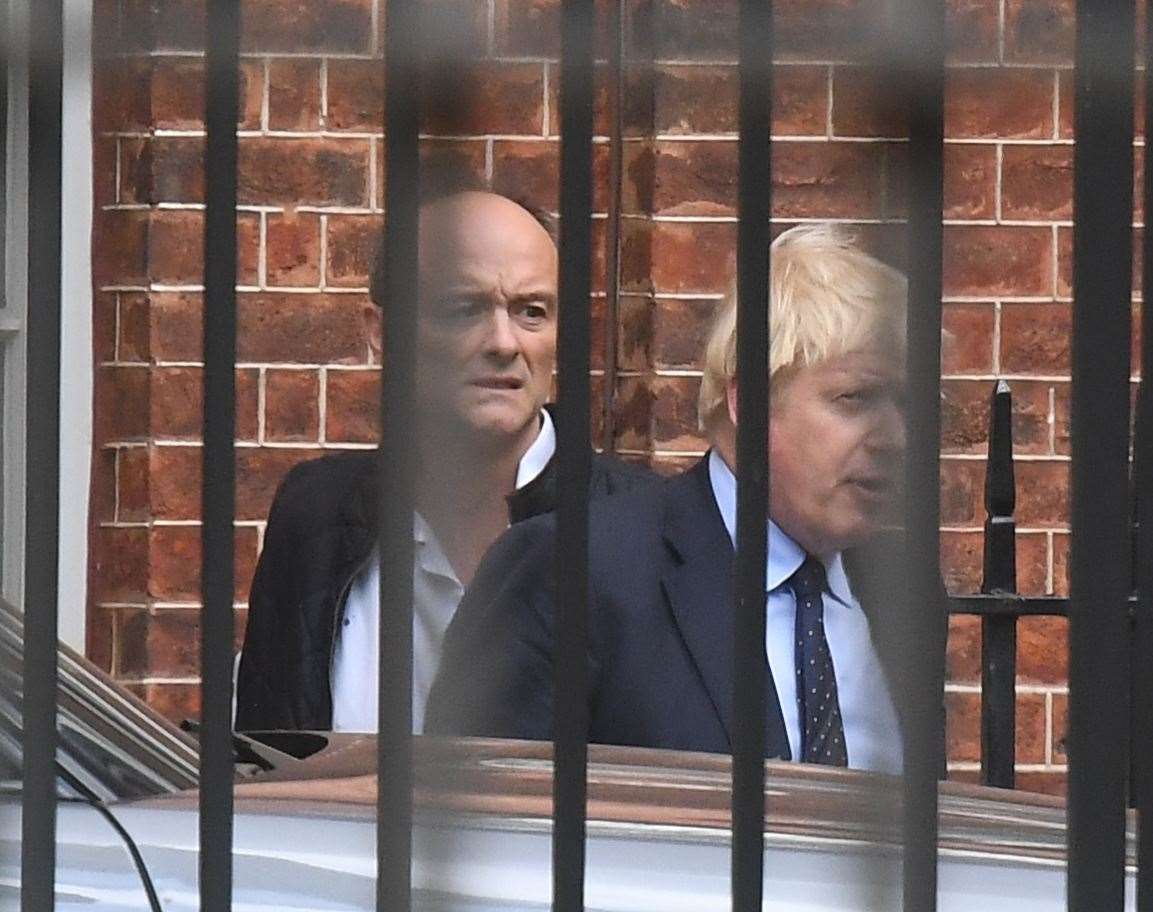 Dominic Cummings and Boris Johnson (Victoria Jones/PA)