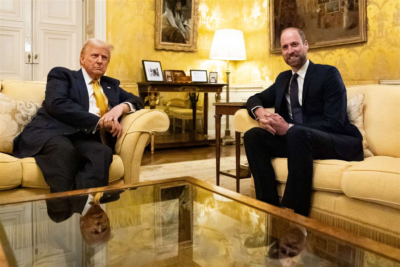 The Prince of Wales met US President-elect Donald Trump in Paris after they attended the reopening of Notre Dame Cathedral in December (Aaron Chown/PA)