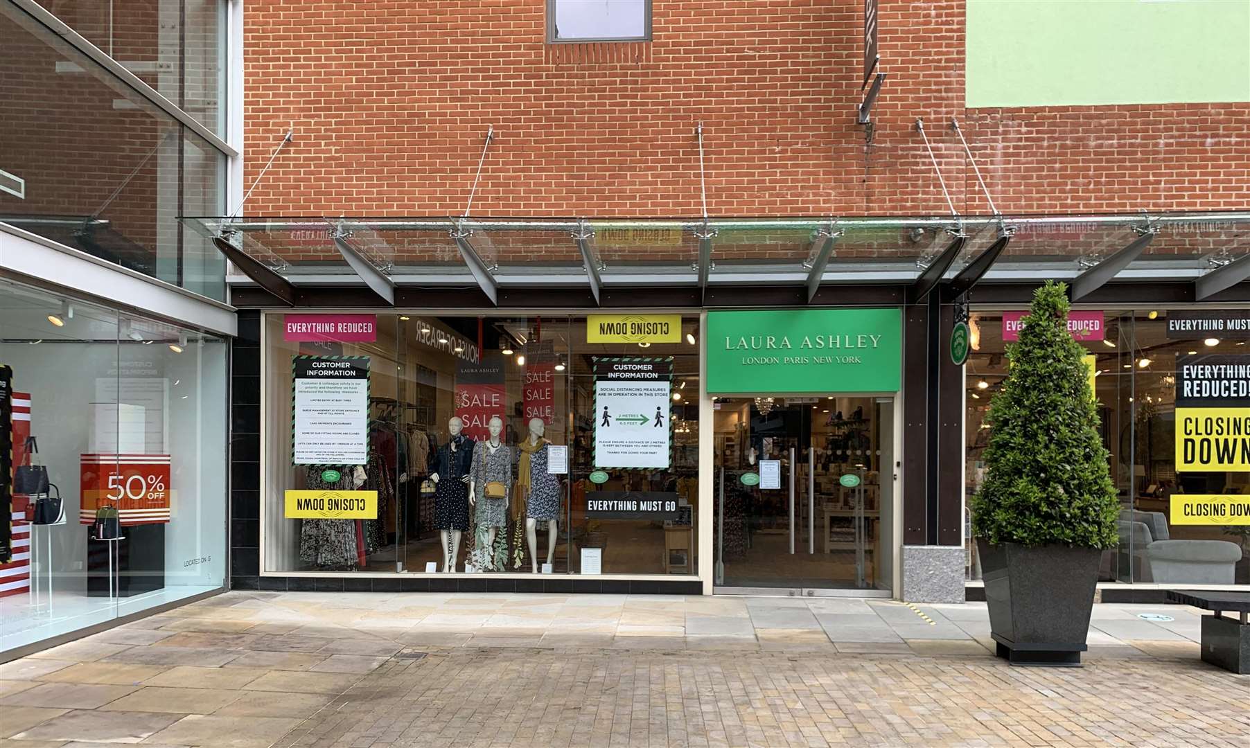 Laura Ashley in Fremlin Walk shopping centre is having a final closing down sale