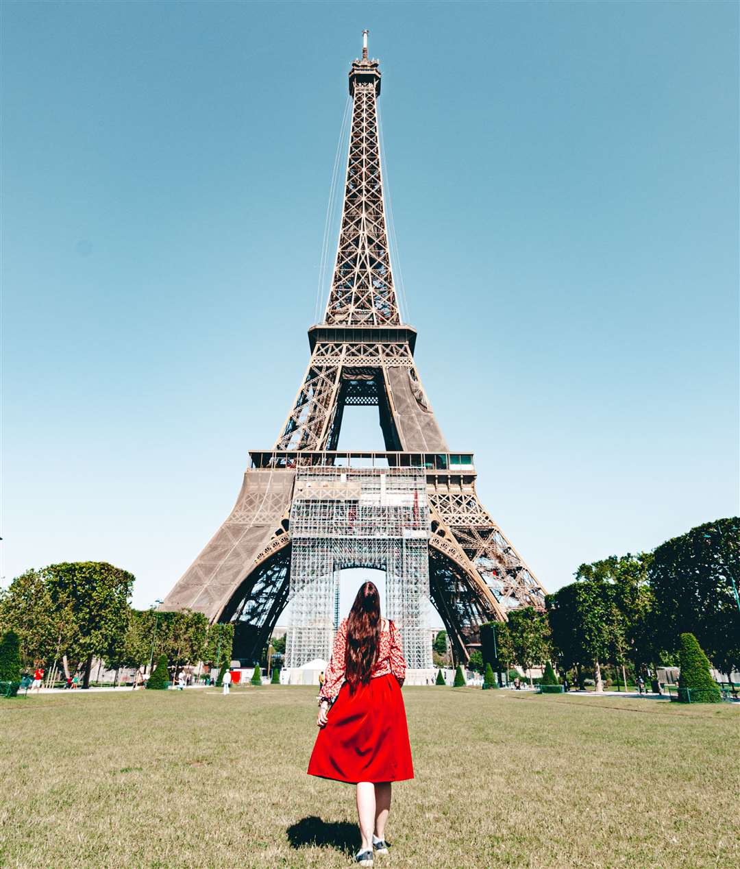 Cazzy Magennis enjoys a deserted Paris in May