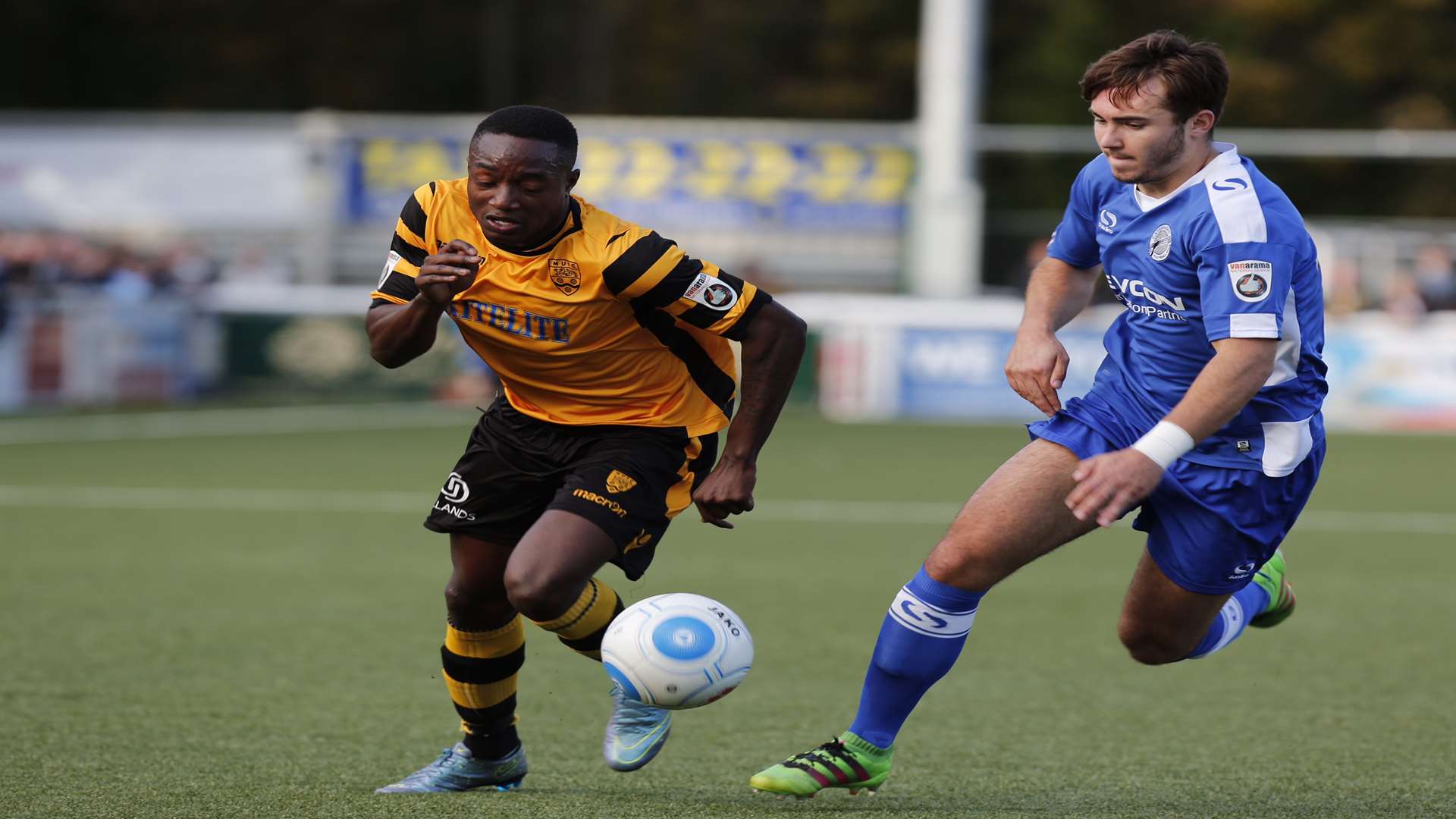 Jamar Loza in action for Maidstone Picture: Matthew Walker