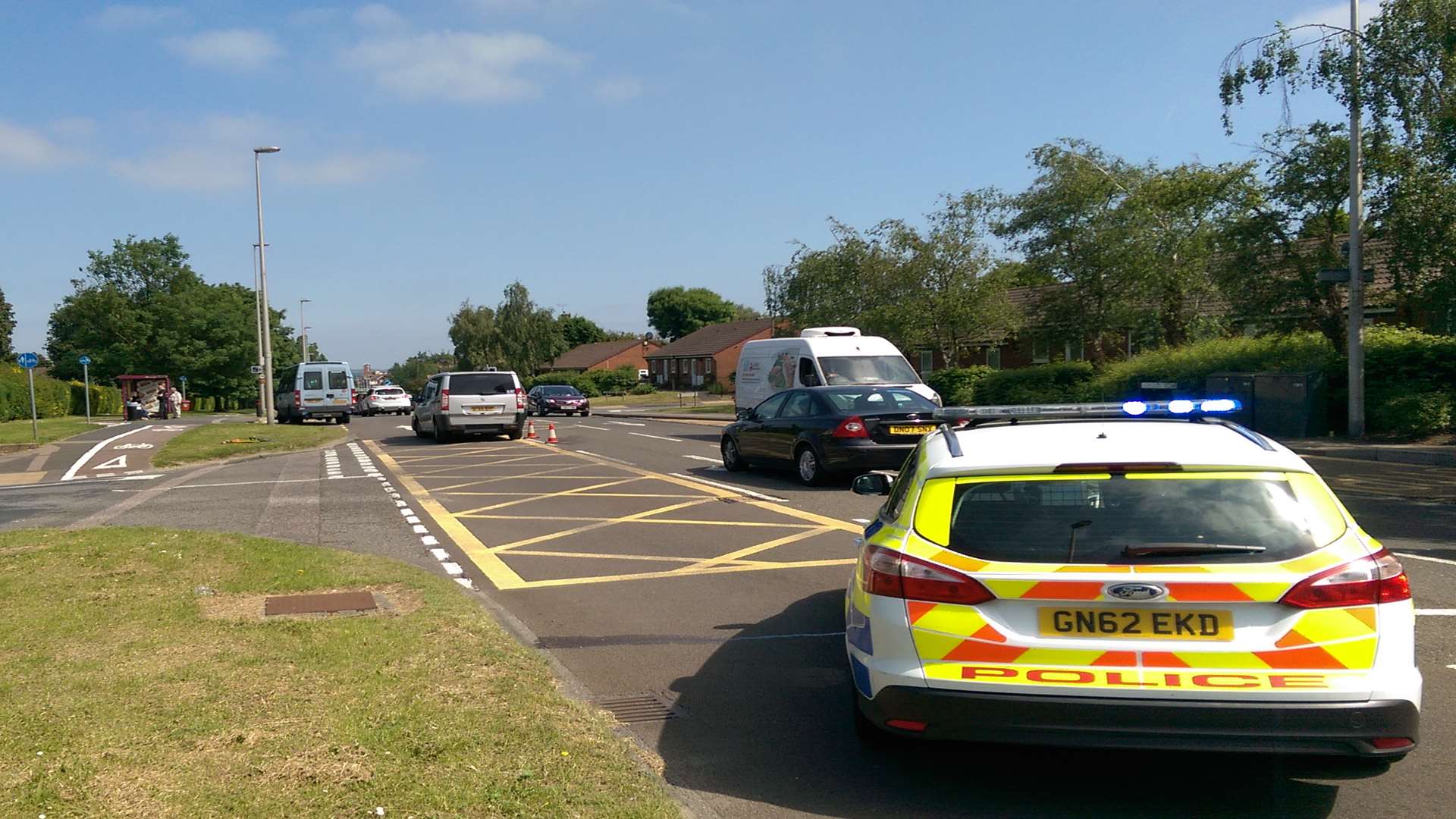 Police at the scene Pic: Martin Philbrick