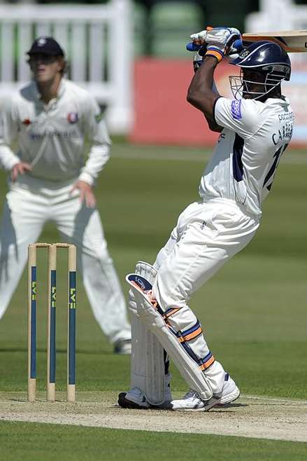 Former Kent player Michael Carberry hits out Picture: Barry Goodwin