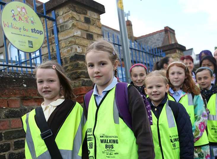 St Peter's Primary School organises walking bus for older