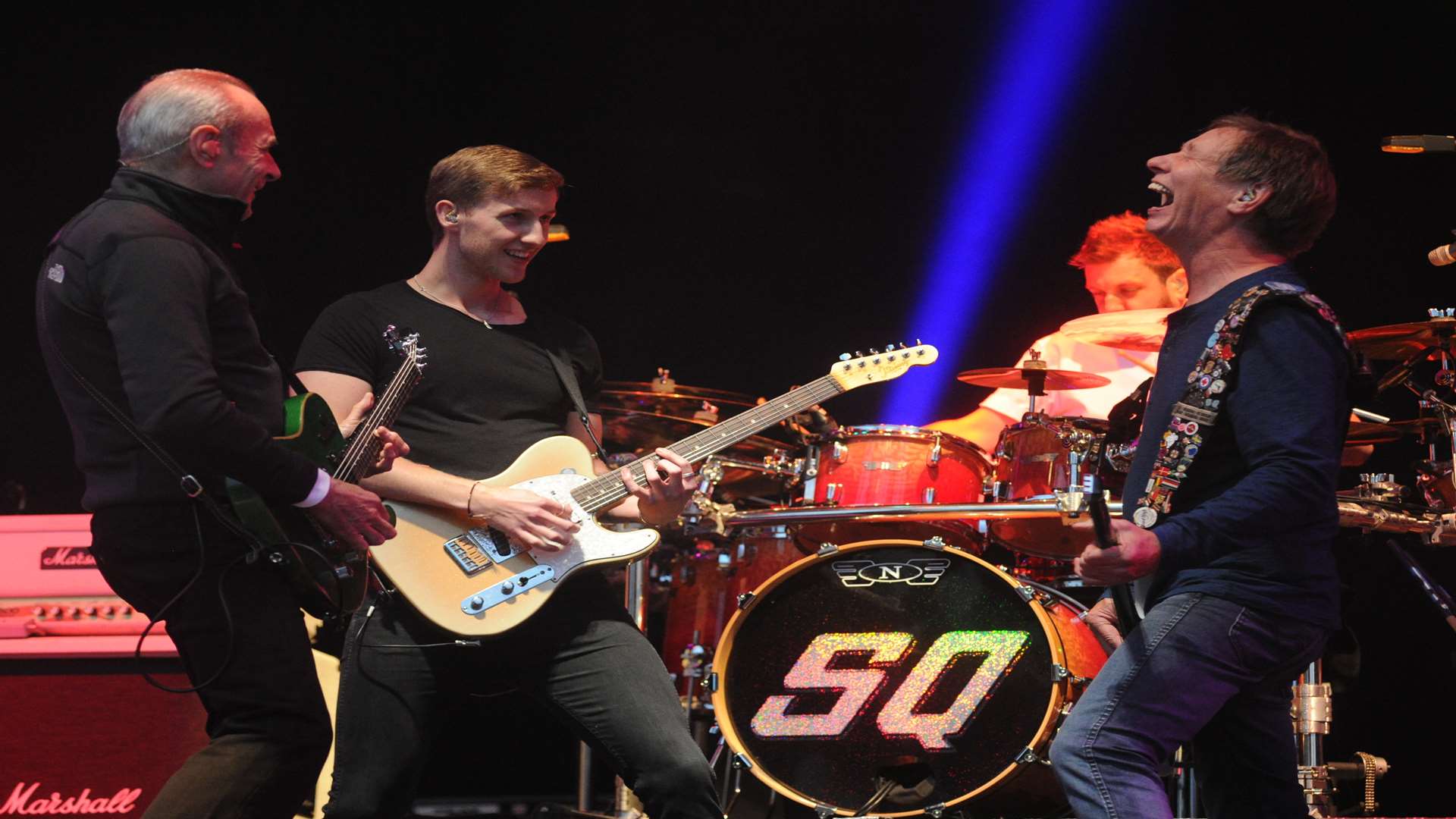 Status Quo performing at Rochester Castle