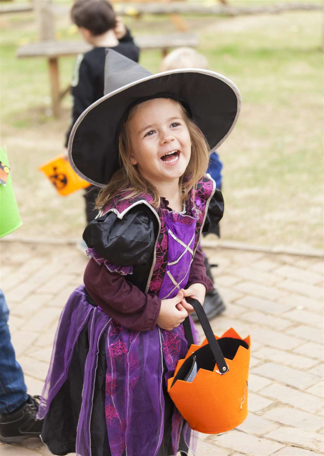 Child enjoying Halloween activities at Kent Life. Picture: Kent Life