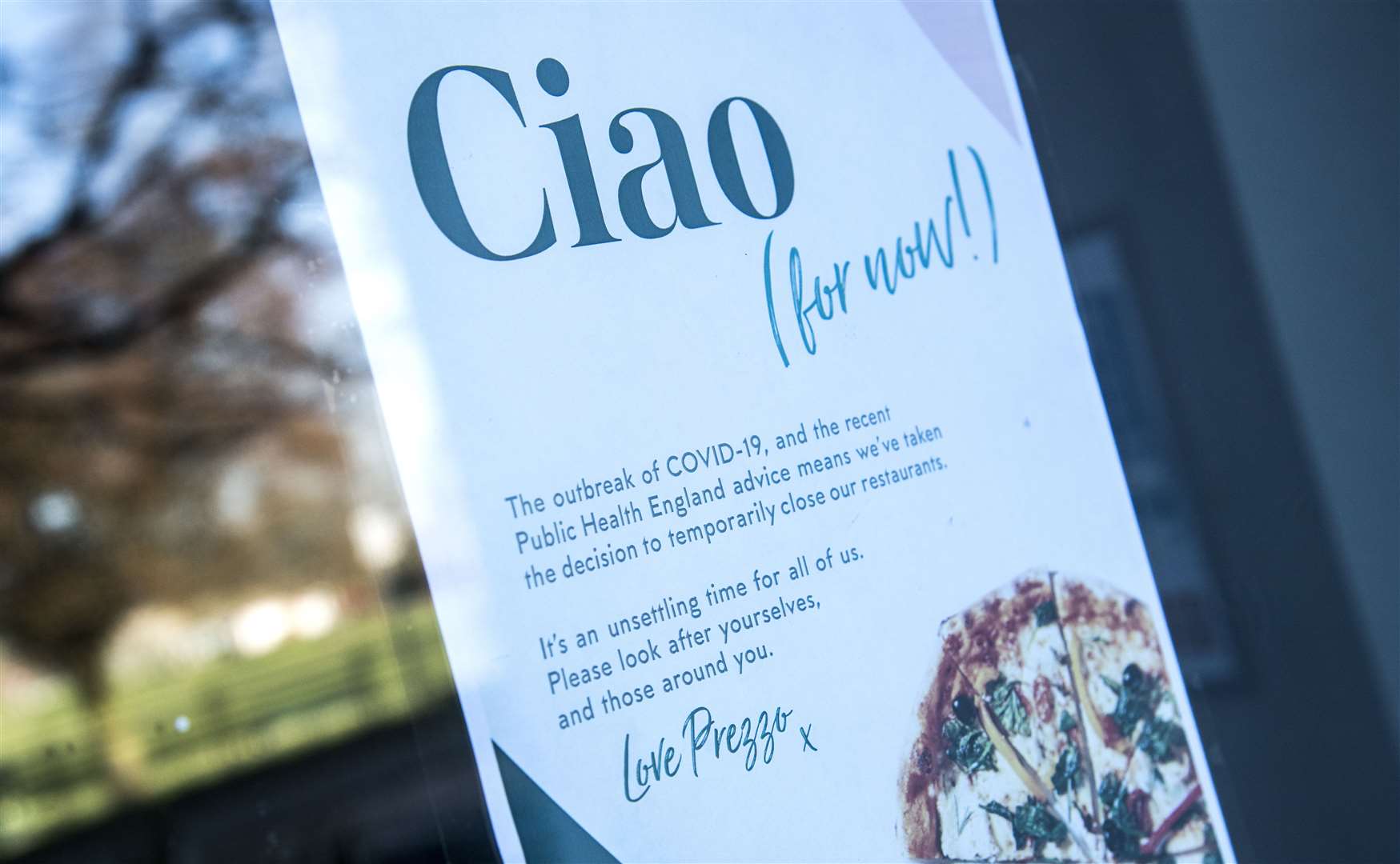 Prezzo restaurants remain temporarily shut due to the latest coronavirus lockdown (Ian West/PA)