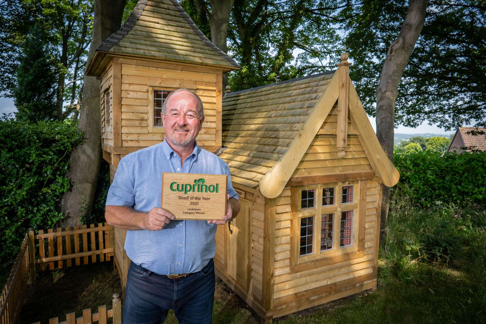 Mark Campbell in Chesterfield took the title for Lockdown Shed of the Year with his Winterwood design (Cuprinol Shed of the Year)