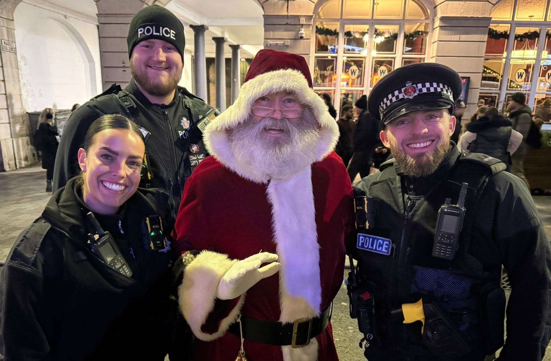 Father Christmas was in attendance for Maidstone's annual Christmas light switch-on. Picture: One Maidstone