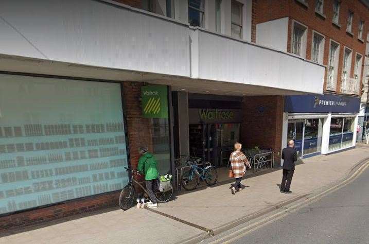 Karl Brazier-Denning stole three packets of lamb chops from the Waitrose store in Queen Street, Ramsgate. Stock picture: Google Maps