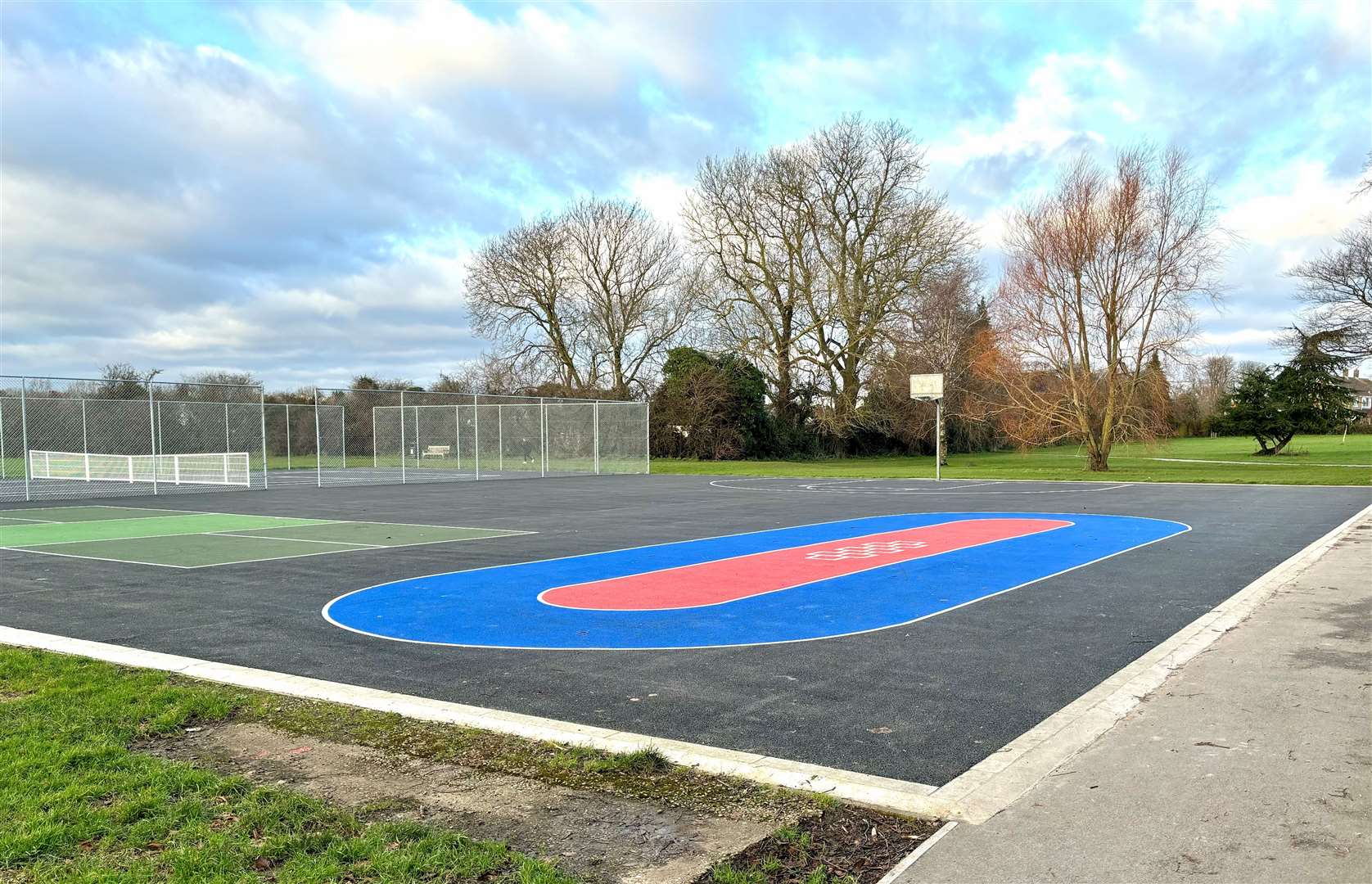 The new MUGA at Hythe Road Recreation Ground. Picture: KMG