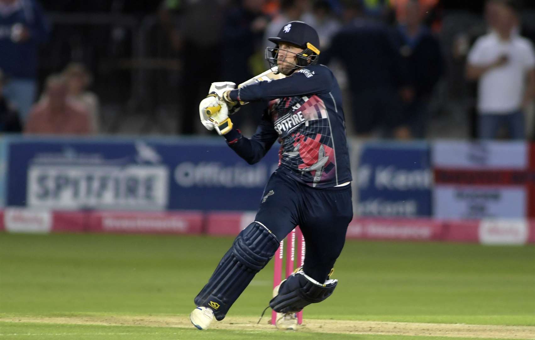 Alex Blake in T20 action for Kent Spitfires last year on their way to title glory. Picture: Barry Goodwin
