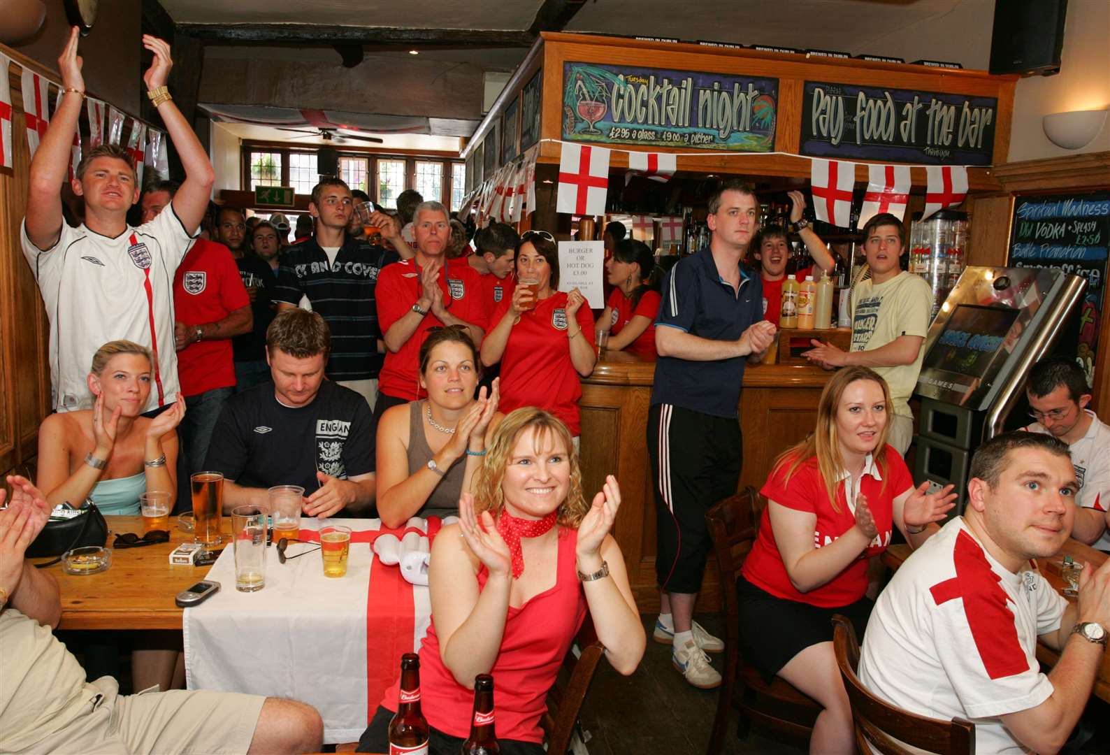 The Bishop's Finger pub in Canterbury was packed full of England fans on the edge of their seats during the 2006 World Cup