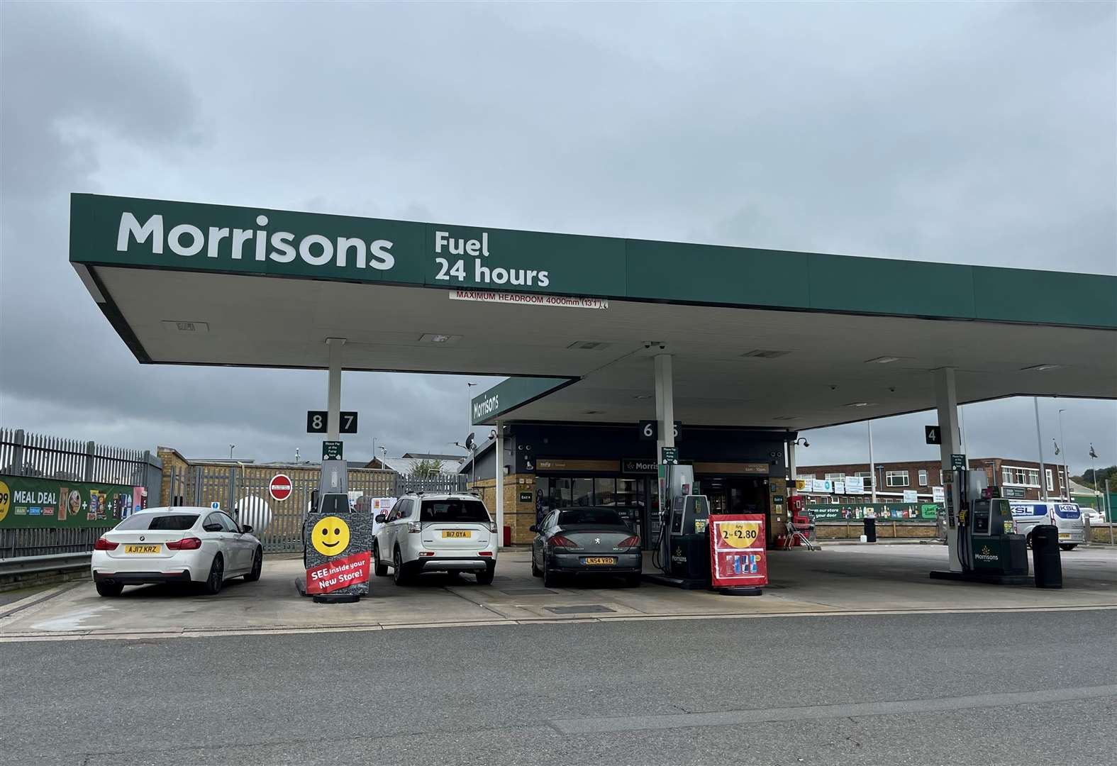 Morrisons Petrol Garage in Knight Road, Strood