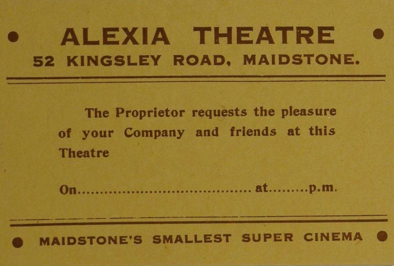 Invitations to The Alexia Cinema were greatly sought after