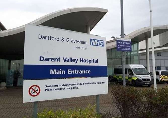 Work has started at the emergency department in Darent Valley Hospital, Dartford. Picture Google