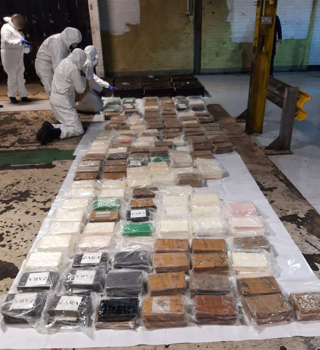 The drugs seized during the December 2021 operation. Picture: NCA