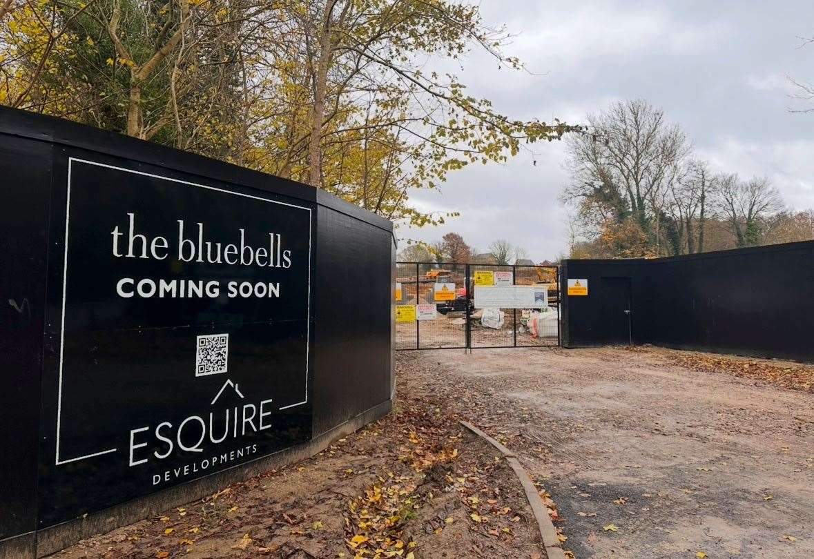 Work has already started on The Bluebells development along the road