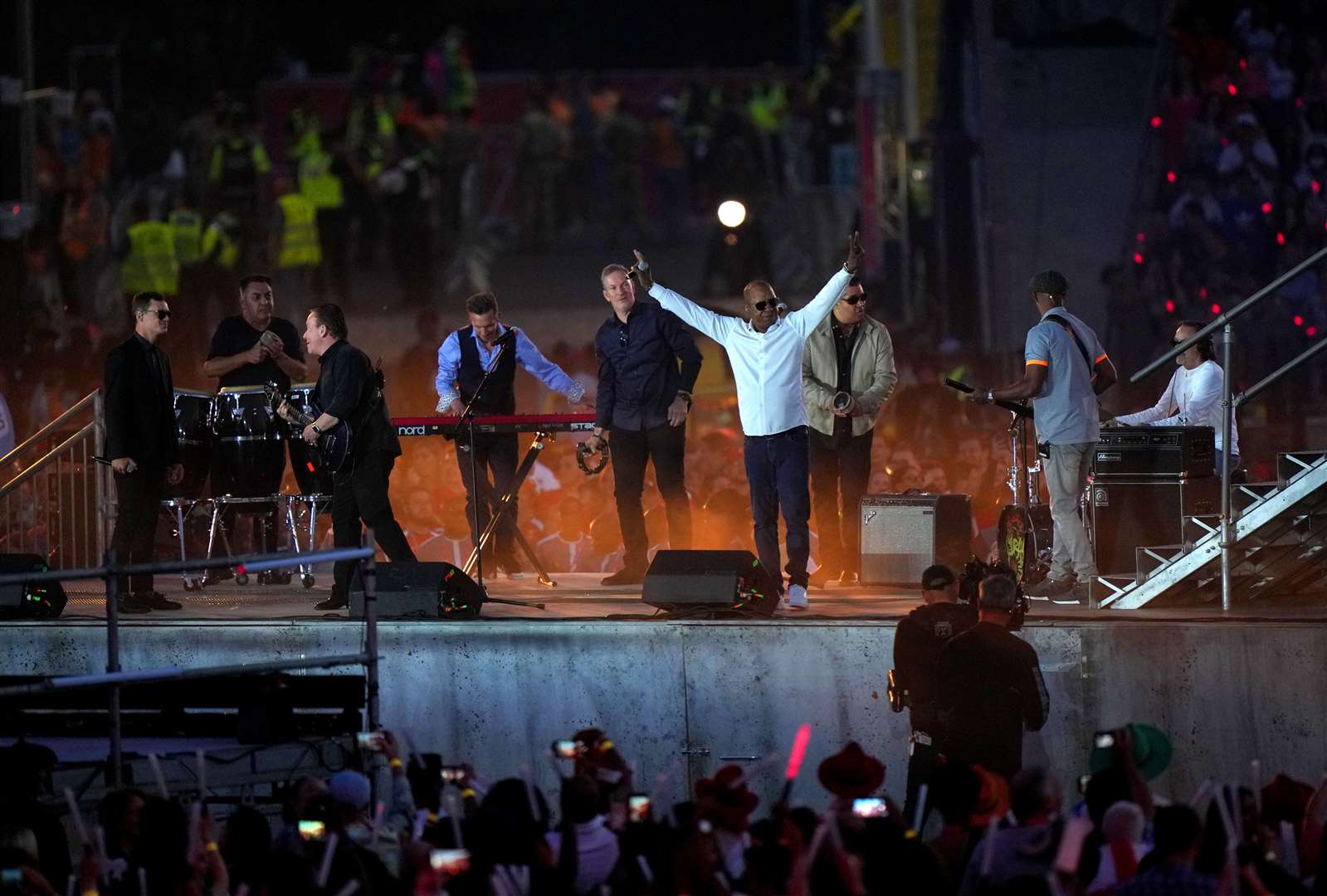 UB40 performing at the closing ceremony of the Birmingham 2022 Commonwealth Games (Tim Goode/PA)