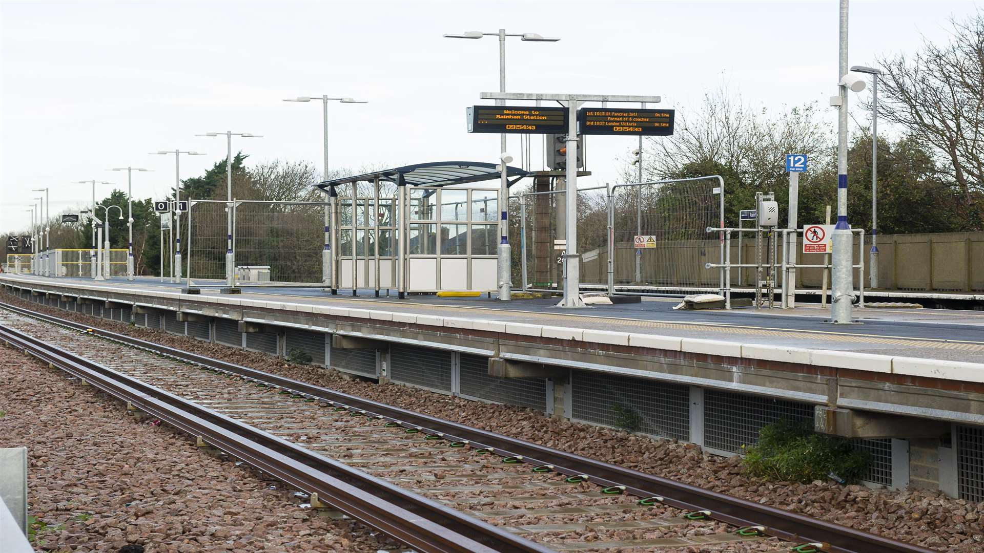 The youth was seen brandishing the gun at Rainham station