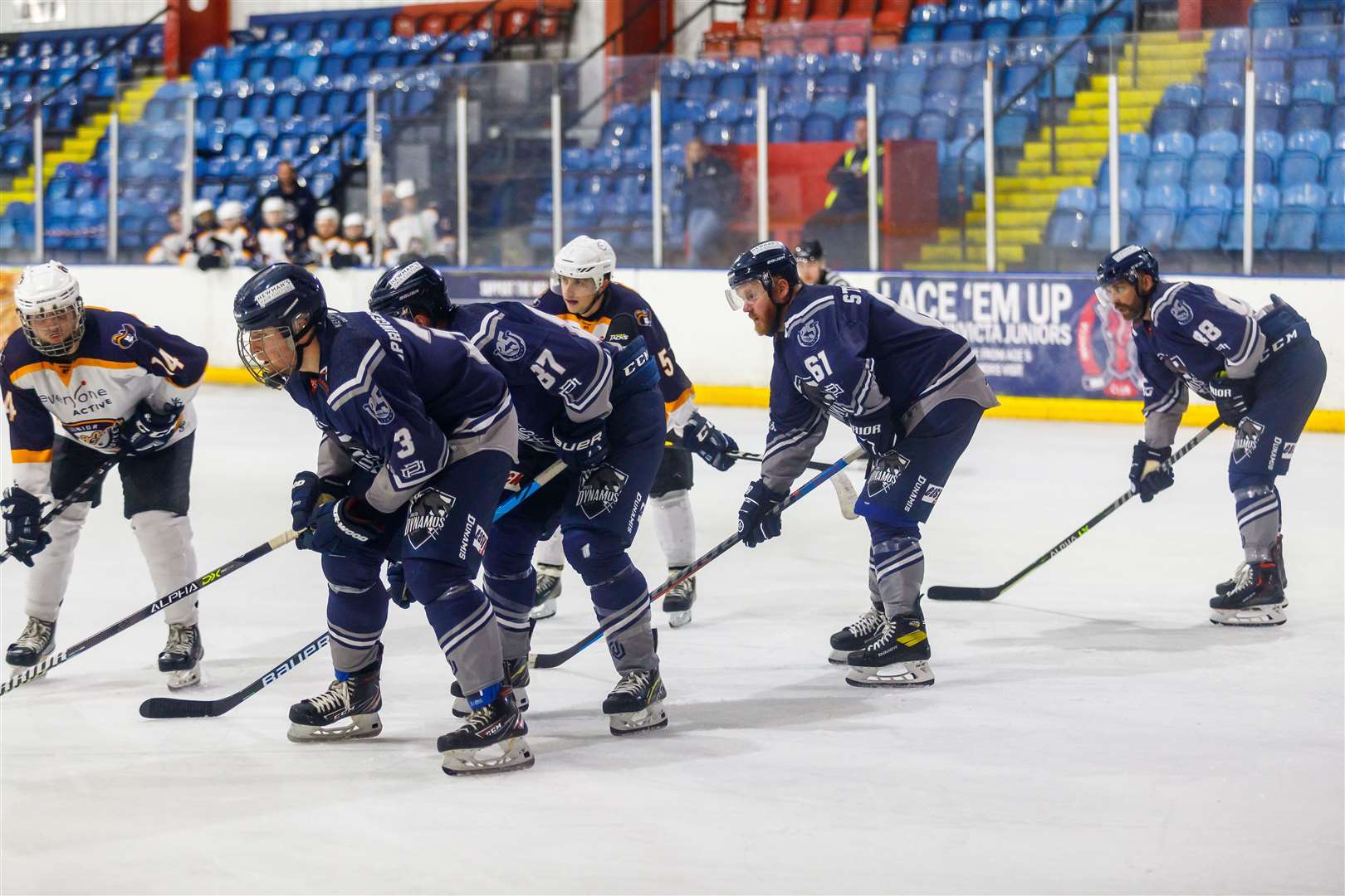 Action between the Invicta Dynamos and the Junior Raiders at Planet Ice, Gillingham Picture: David Trevallion