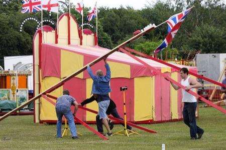 Getting ready for the Kent County Show 2010