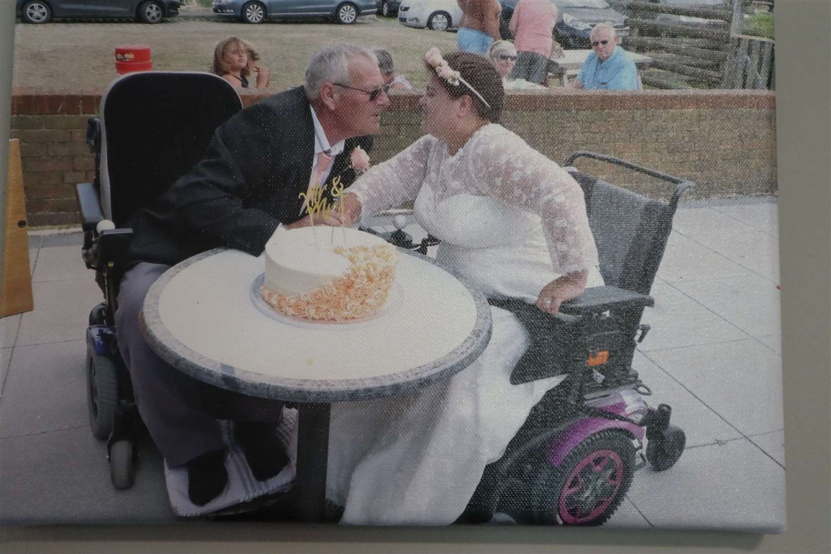 Keith Whitman, 61, and his wife Amanda, 41, met and married at the Little Oyster residential home