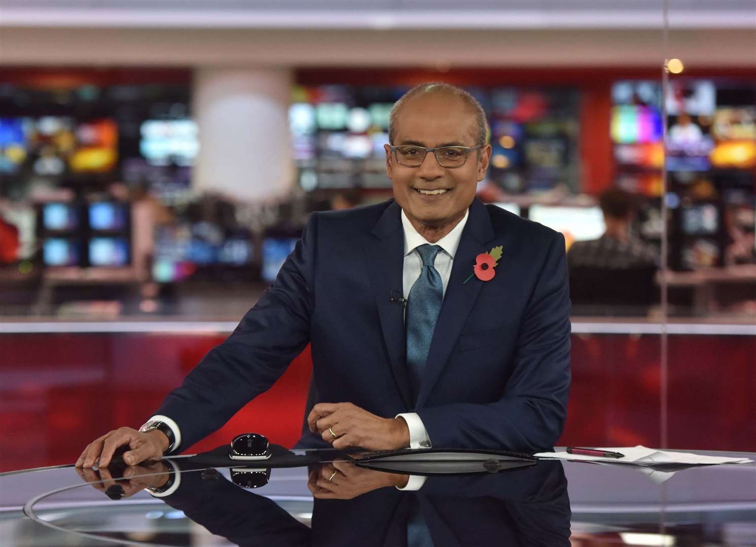 George Alagiah returned to BBC News following a battle with cancer (Jeff Overs/BBC/PA)