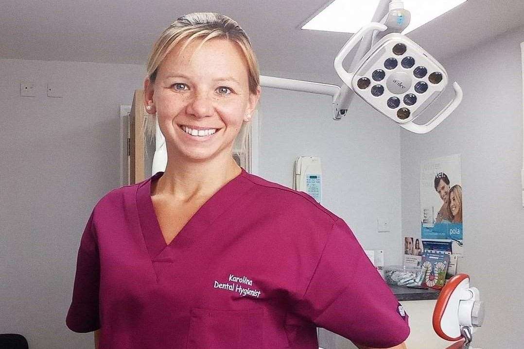 Karolina Rafalko is a dental hygienist. Picture: Karolina Rafalko