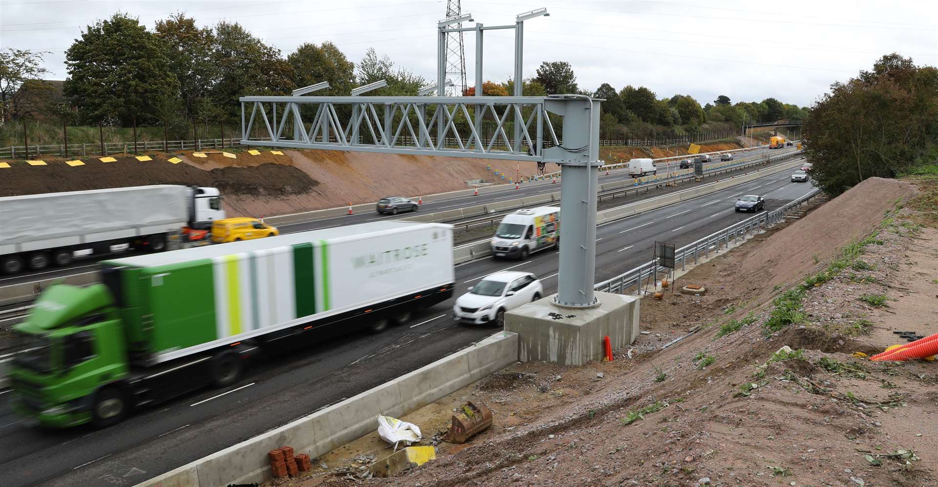 Work progressing on the M20 Picture: Andy Jones