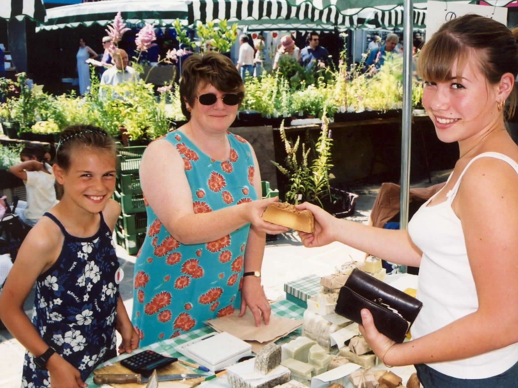 One of the stalls at Ashford market in 1999