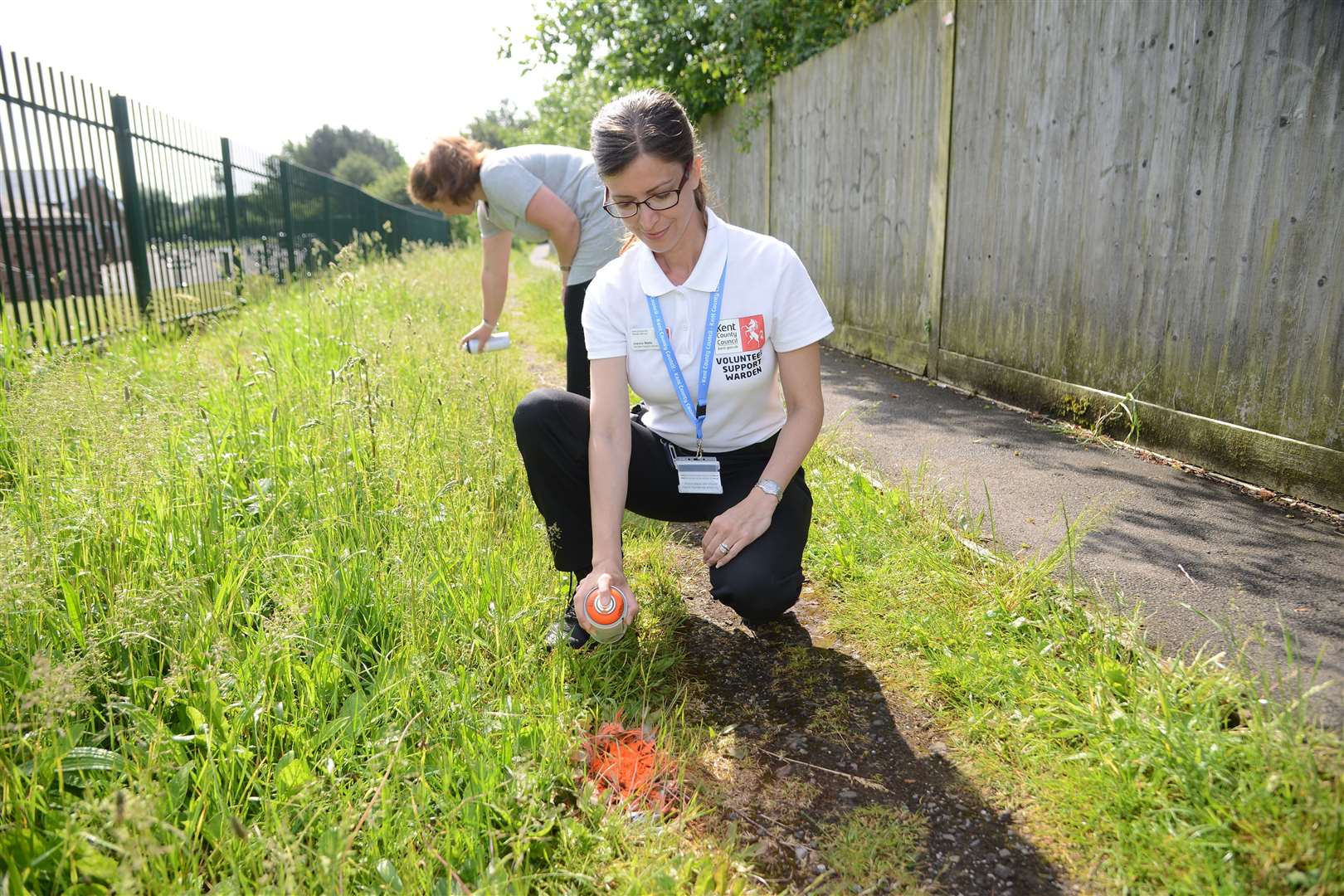 Volunteers like Joanna Watts and Aniko Szocs have been highlighting the Ashford-wide problem for years. Archive picture from 2016