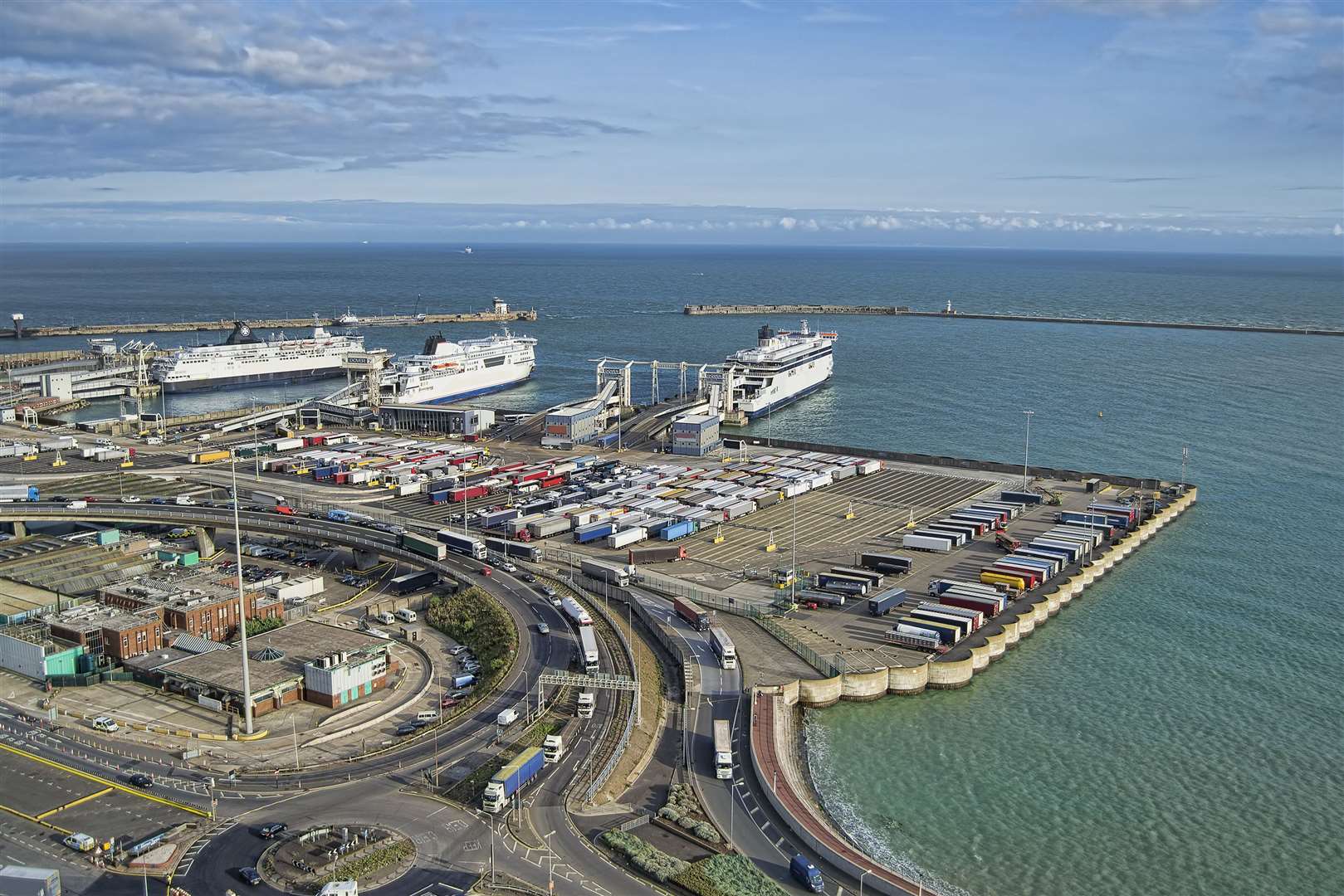 View of the Port of Dover
