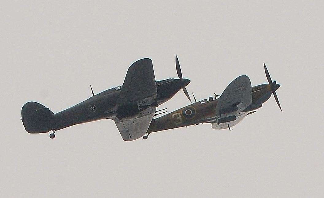 Aircraft from the Battle of Britain Memorial Flight are expected to appear