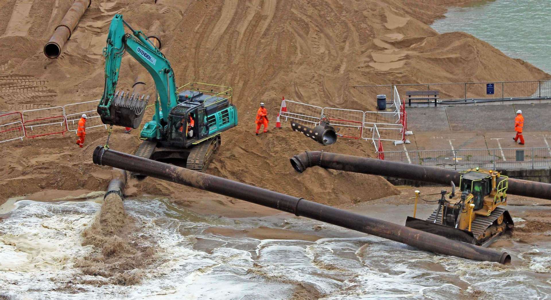 Granville Dock in Dover turned into ‘giant sandpit’ as infilling continues ahead of new EU border rules