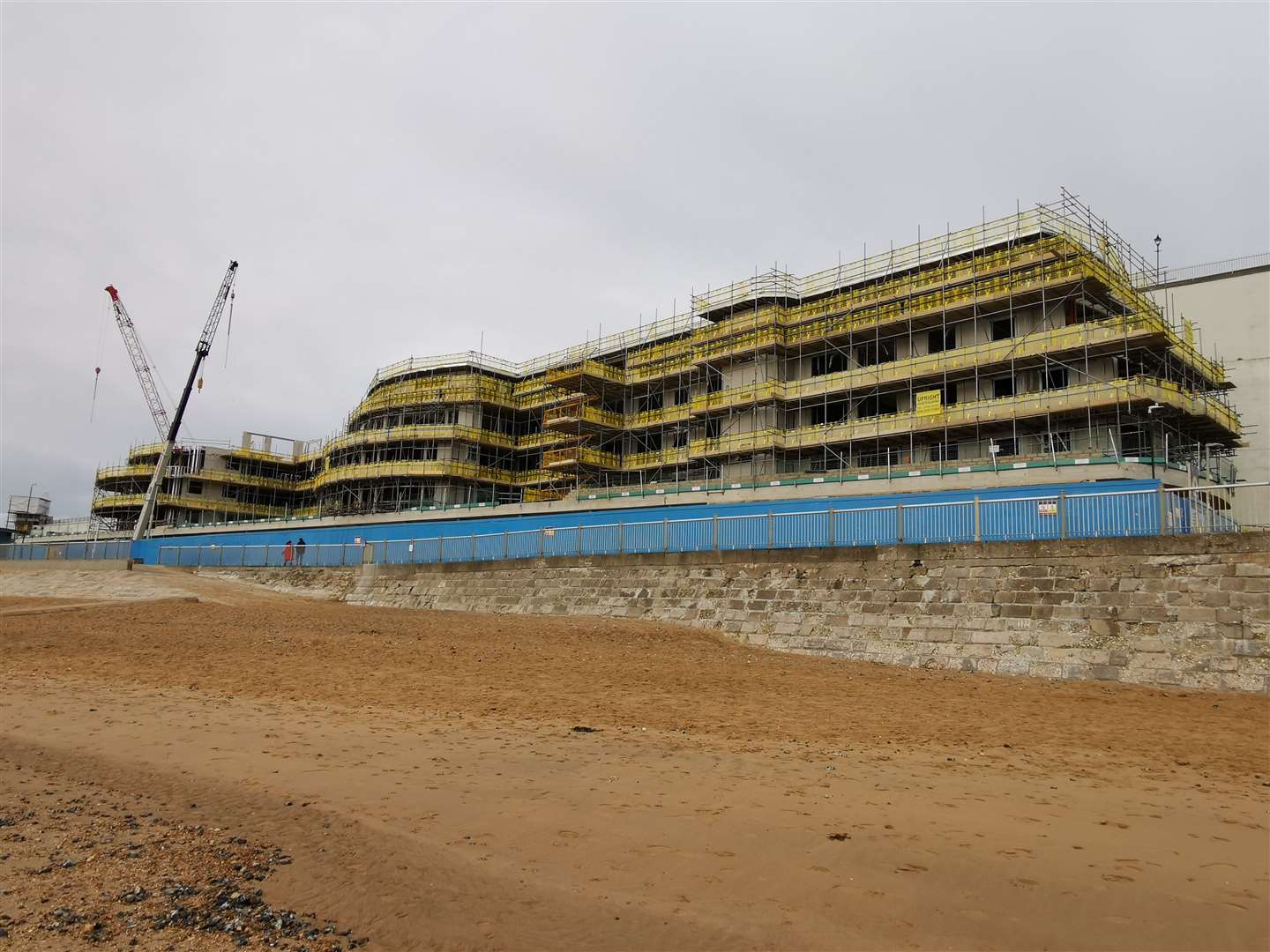 Work at Royal Sands in Ramsgate, pictured end of January