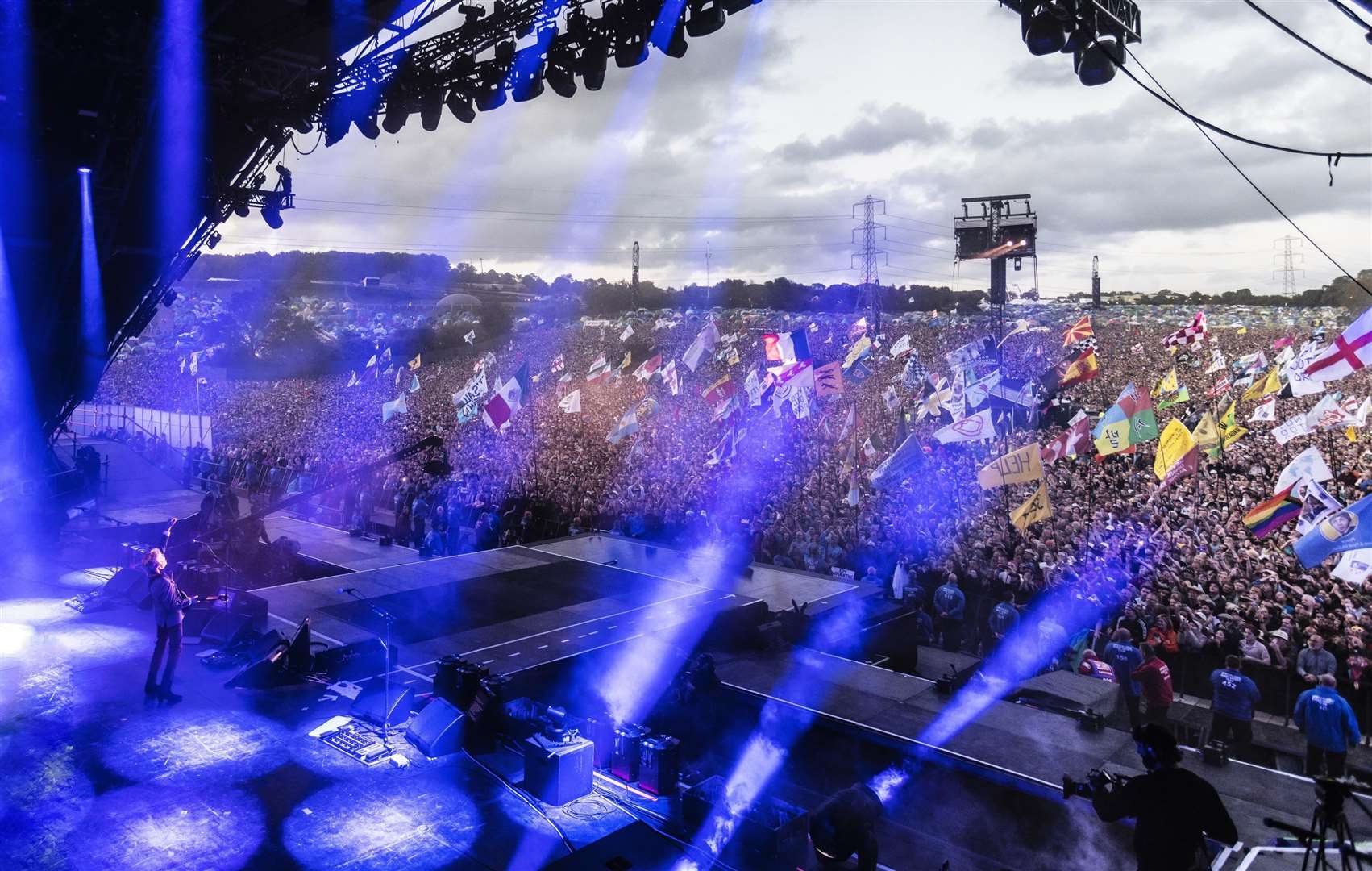 Sir Paul McCartney on stage during his Saturday night headline appearance at the Glastonbury Festival (MJ Kim/MPL Communications Ltd/PA)