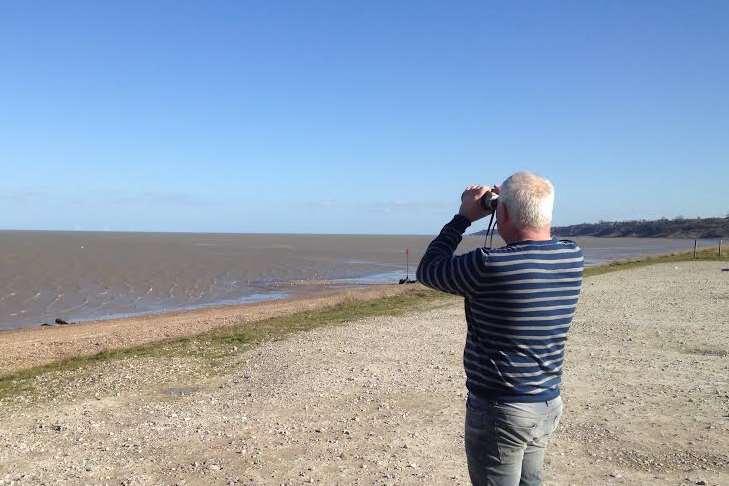 Ricky Wooding spotted the kayakers while checking the conditions ahead of opening Minster Windsurf Academy